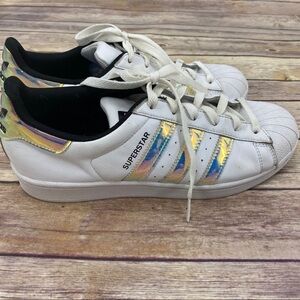 Adidas Superstar holographic sneakers sz 8